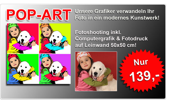 Pop-Art-Leinwand Fotografie